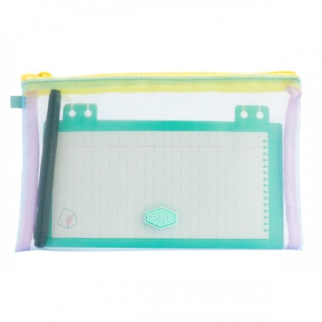 ESTUCHE CON HOJAS DE PIZARRA BLANCA - NEVER STOP