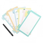 ESTUCHE CON HOJAS DE PIZARRA BLANCA - NEVER STOP