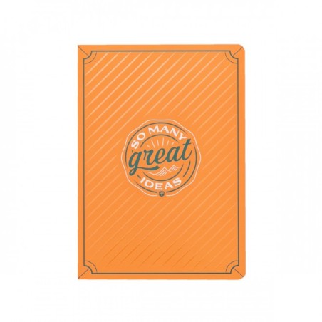 LIBRETA A5 NARANJA - SO MANY GREAT IDEAS