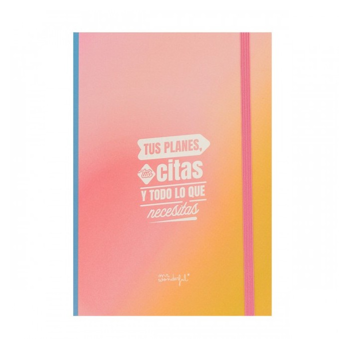 LIBRETA CON NOTAS ADHESIVAS ROSA - TUS PLANES, TUS CITAS