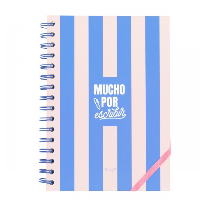 LIBRETA A5 ROSA - MUCHO POR ESCRIBIR
