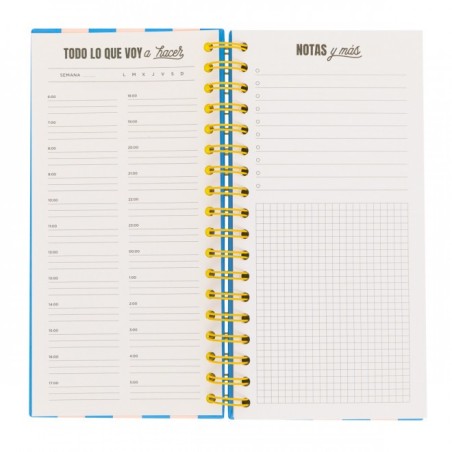 PLANIFICADOR DIARIO ROSA - MUCHO POR HACER