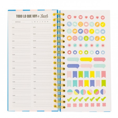 PLANIFICADOR DIARIO ROSA - MUCHO POR HACER