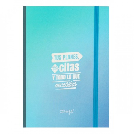 LIBRETA CON NOTAS ADHESIVAS AZUL - TUS PLANES