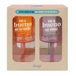 SET DE 4 COPAS DE VINO PARA BRINDAR POR MIL MOTIVO