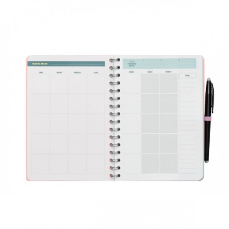 PLANIFICADOR CON HOJAS BORRABLES - AQUÍ DENTRO