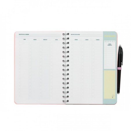 PLANIFICADOR CON HOJAS BORRABLES - AQUÍ DENTRO