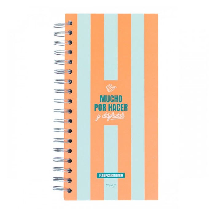 PLANIFICADOR DIARIO NARANJA - MUCHO POR HACER
