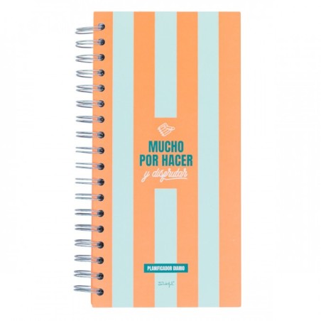 PLANIFICADOR DIARIO NARANJA - MUCHO POR HACER