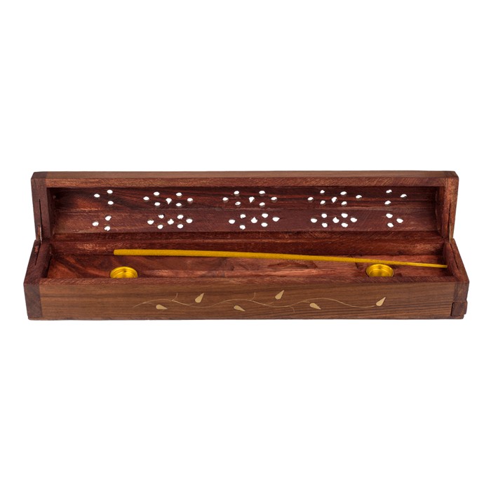 CAJITA DE MADERA PARA INCIENSO
