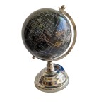 GLOBO TERRAQUEO METAL MAPAMUNDI NEGRO