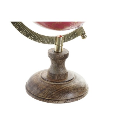 GLOBO TERRAQUEO ALUMINIO MADERA