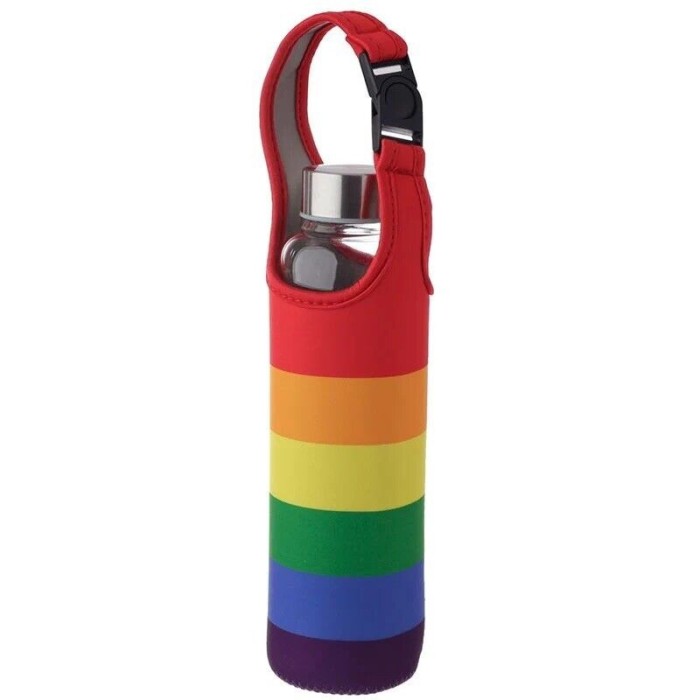 BOTELLA DE AGUA CRISTAL ARCOIRIS