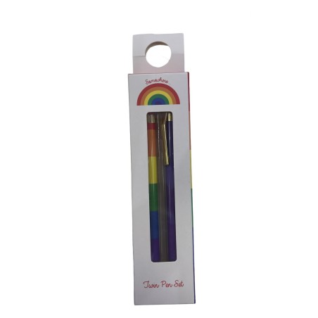 SET BOLIGRAFOS ARCOIRIS