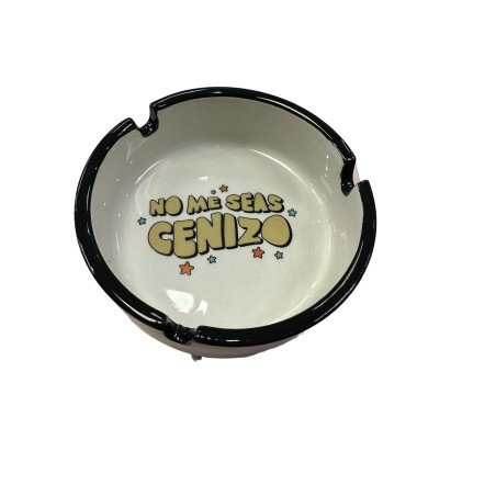 CENICERO NEGRO NO ME SEAS CENIZO