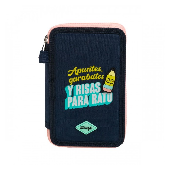 ESTUCHE ESCOLAR COMPLETO CON 3 COMPARTIMENTOS - AP