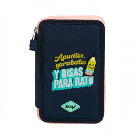 ESTUCHE ESCOLAR COMPLETO CON 3 COMPARTIMENTOS - AP