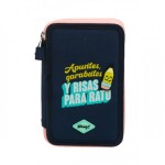 ESTUCHE ESCOLAR COMPLETO CON 3 COMPARTIMENTOS - AP