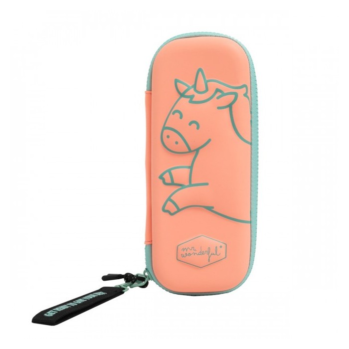 ESTUCHE UNICORNIO CON RELIEVE ROSA - GET READY TO 