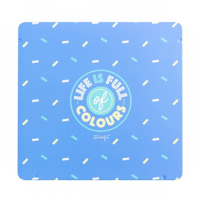 ESTUCHE CON LÁPICES DE COLORES - LIFE IS FULL OF C