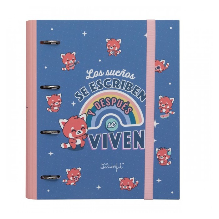 CARPETA CON ANILLAS - LOS SUEÑOS SE ESCRIBEN Y DES