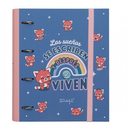 CARPETA CON ANILLAS - LOS SUEÑOS SE ESCRIBEN Y DES