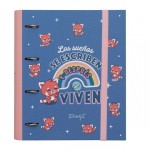 CARPETA CON ANILLAS - LOS SUEÑOS SE ESCRIBEN Y DES
