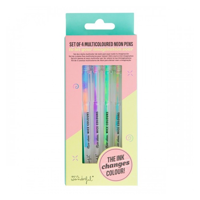 SET DE 4 BOLIS MULTICOLOR DE NEÓN PARA QUE VUELE T