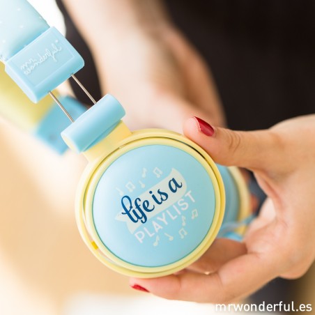 AURICULAR BOTON PLAYLIST MRWONDERFULL