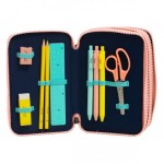 ESTUCHE ESCOLAR COMPLETO CON 3 COMPARTIMENTOS - AP