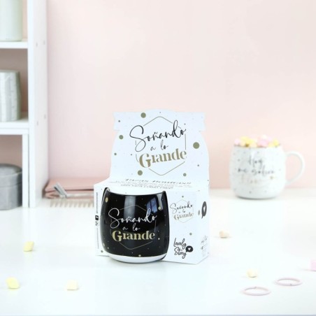 TAZA CON MENSAJE - SOÑANDO A LO GRANDE
