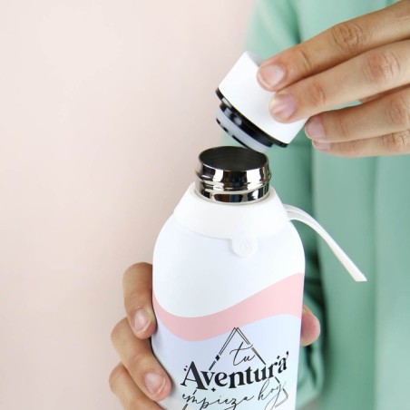 BOTELLA ACERO 500 ML - TU AVENTURA EMPIEZA HOY