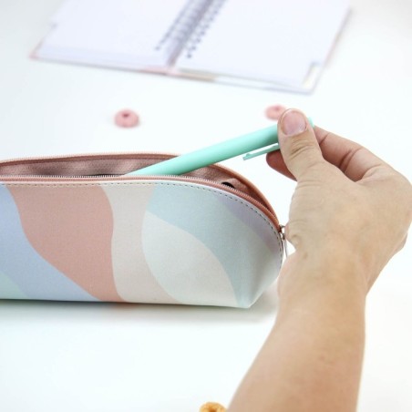 ESTUCHE OVALADO RAINBOW - MINT