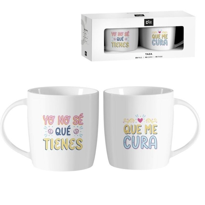 JUEGO 2 TAZAS - YO NO SÉ QUE TIENES