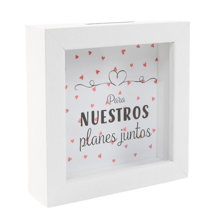 HUCHA DE MADERA NUESTOS PLANES JUNTOS