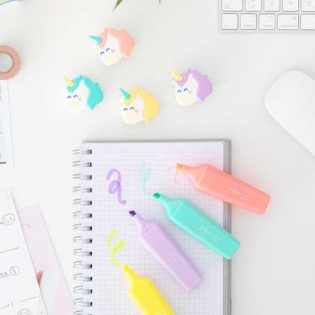 SET DE 4 SUBRAYADORES PARA LLENAR TUS PLANES DE CO