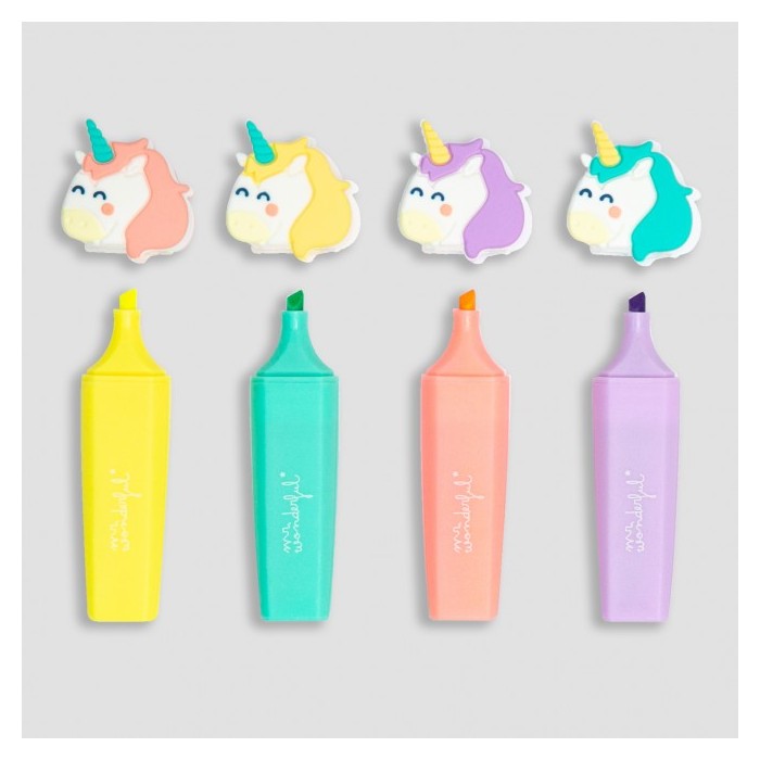 SET DE 4 SUBRAYADORES PARA LLENAR TUS PLANES DE CO