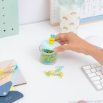 BOTE DE CLIPS DE PAPEL - PIÑA
