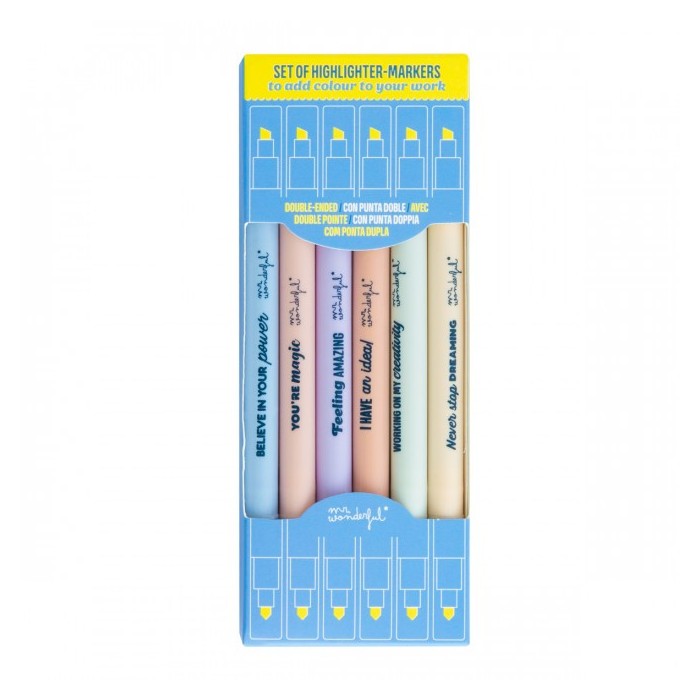 SET DE SUBRAYADORES - MARKERS TO ADD COLOUR