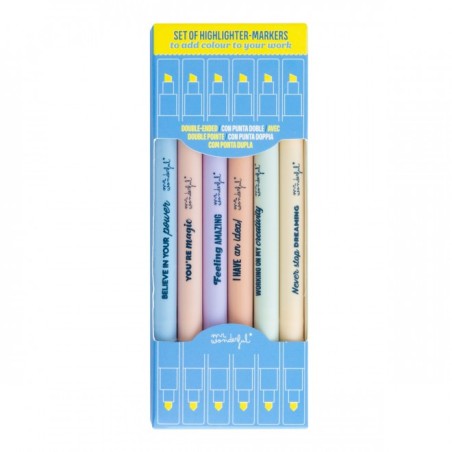 SET DE SUBRAYADORES - MARKERS TO ADD COLOUR