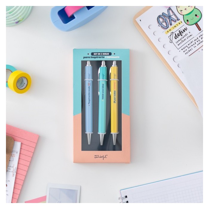SET DE 3 BOLIS PARA INSPIRARTE