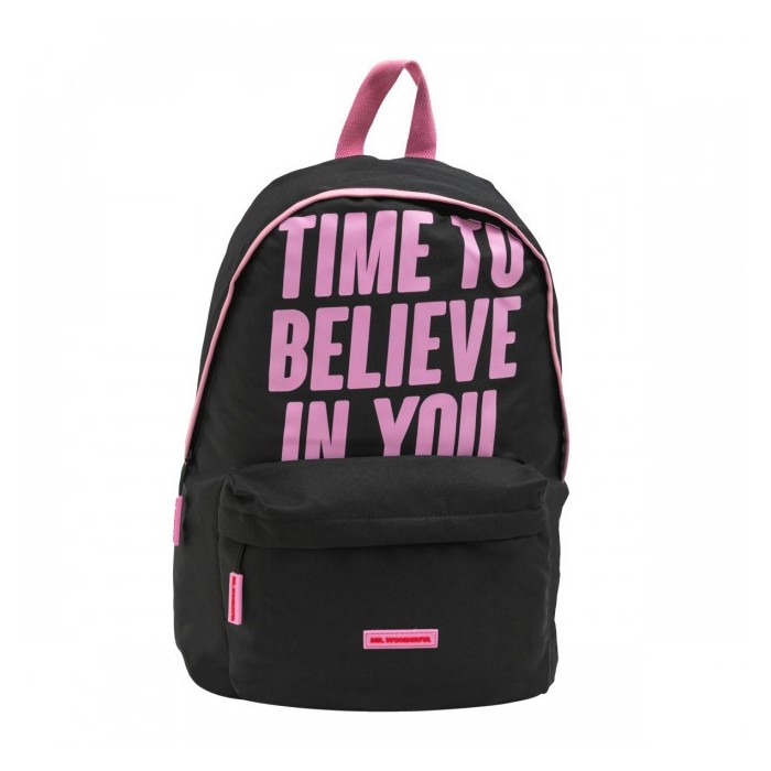 MOCHILA BÁSICA ROSA - TIME TO BELIEVE IN YOU