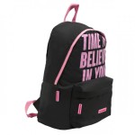 MOCHILA BÁSICA ROSA - TIME TO BELIEVE IN YOU