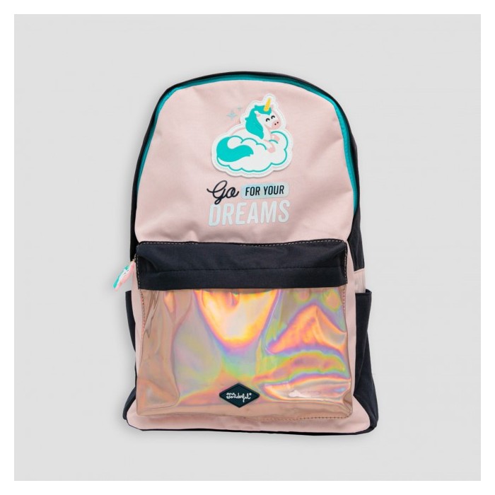 MOCHILA UNICORNIO GO FOR YOUR DREAMS