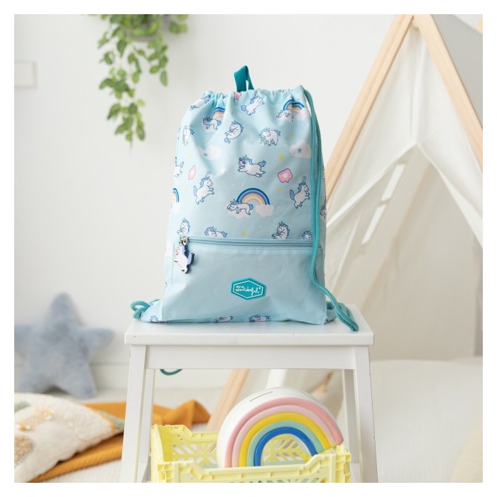 MOCHILA SACO INFANTIL - UNICORNIO