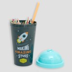 SET DE 24 LÁPICES DE COLORES CON PORTALÁPICES - MA