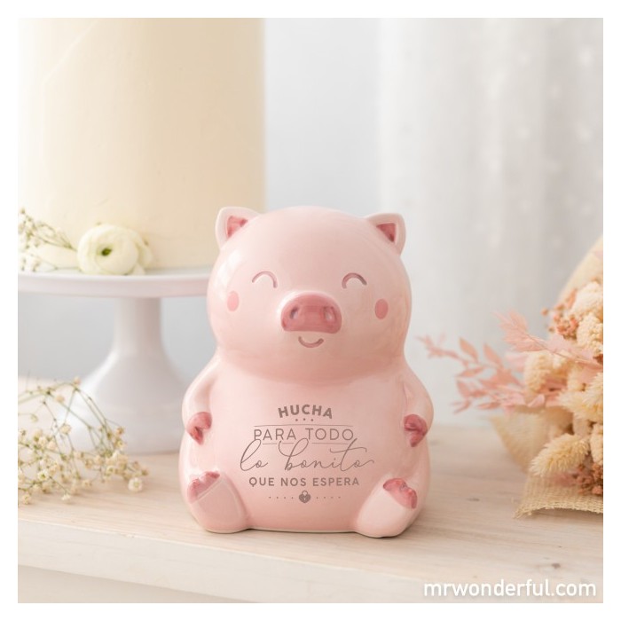 HUCHA CERDITO PARA TODO LO BONITO QUE NOS ESPERA