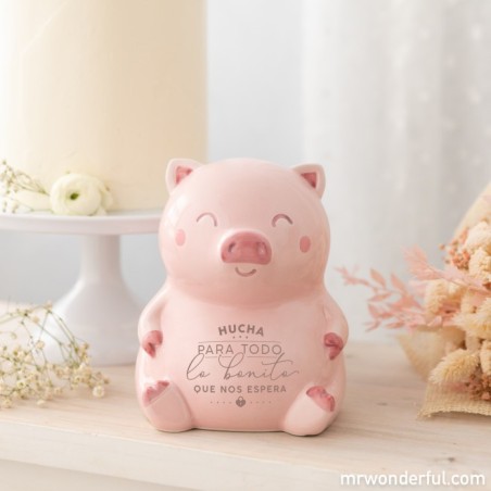 HUCHA CERDITO PARA TODO LO BONITO QUE NOS ESPERA