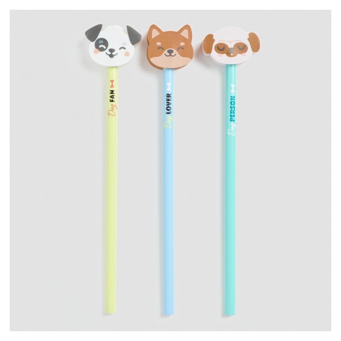 SET 3 LAPICES FOR DOG LOVERS