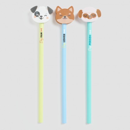 SET 3 LAPICES FOR DOG LOVERS